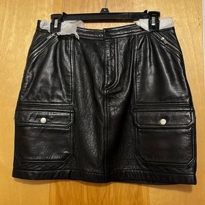 Ralph Lauren Leather Mini Skirt Size 6